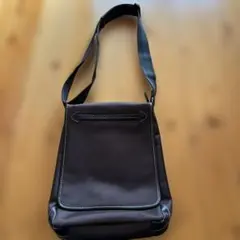 ブラウンショルダーバッグ 合成繊維製