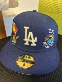 newera LA キャップ　刺繍　デザイン　ny oma oldman