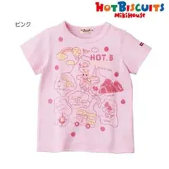 美品★一回着用★ミキハウスホットビスケッツ★半袖Tシャツ110cm キャンピング