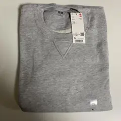 新品未使用　ユニクロ　スウェットシャツ　グレー　XL Vガゼット付き　完売品