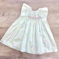 Jacadi♥パステルカラーリバティ花柄ワンピース/6M 67cm