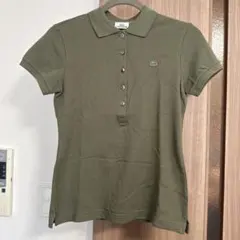 ラコステ　LACOSTE 半袖　ポロシャツ オリーブ　カーキ　サイズ40