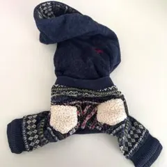 犬服 フード付き ロンパース 犬と生活 1号のサムネイル
