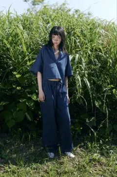 新品未使用ZARA ザラ　デニムシャツ　ダークインディゴ