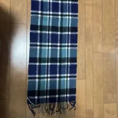 お値下げ！　ウール100％　チェックマフラー