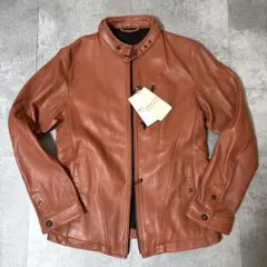 【新品】NICOLE 羊革 ライダース L 48 ブラウン レザー