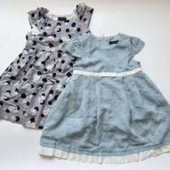 BeBe 100cm ワンピース 2着セット まとめ売り