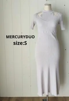 MERCURYDUO マーキュリーデュオ 前後2WAY ニットワンピ ピンク S
