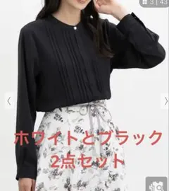 ピンタックブラウス　2点セット