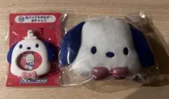 はぴだんぶいくじ　『ポチャッコ』フェイスマスコット＆缶バッジホルダー