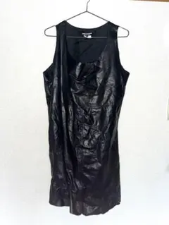 ジュンヤワタナベコムデギャルソン 超変形レザーワンピース 革 ドレス チュニック