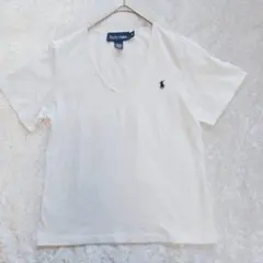 Ralph Lauren ホワイト Vネック Tシャツ XSのサムネイル