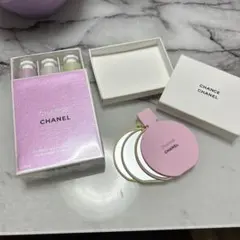 シャネルCHANELチャンスオーフレッシュ　ハンドクリームノベルティーミラー付き