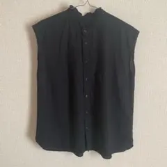 ロペピクニック ブラックノースリーブ ブラウス シャツ サイズ38