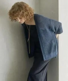 URBAN RESEARCH 透かし柄ガウンカーディガン