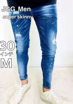JGG.Men ジェギングメン スキニージーンズ　ダメージジーンズ　eb30