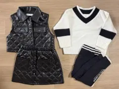 【まとめ売り・100cm】　秋冬コーデ2点セット