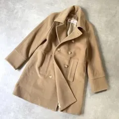 OLD ENGLAND ダブルブレスト カシミア混 ラグランウールコート T3