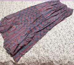 花柄ロングスカート　インド製