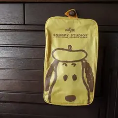 スヌーピーおかばん。横ファスナーです。ビニール製。