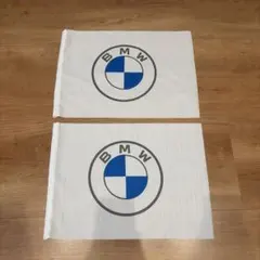 【新品未使用】BMW ロゴ入り応援フラッグ　2枚のサムネイル
