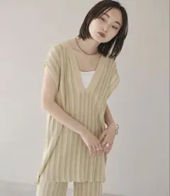 ［No.308］forksy. ストライプニットセットアップのサムネイル