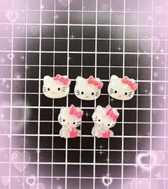 ネイルパーツ　デコパーツ　ハローキティ　キティちゃん　キティ　キャラクター　赤