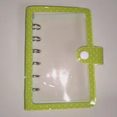 メリング　A7バインダー　シール帳　6穴　グリーン