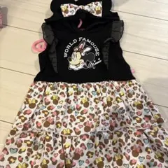 BABYDOLL ミニーマウス柄 ワンピース 100