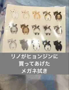 リノがヒョンジンに買ってあげたメガネ拭き　スキズ　SKZ CODE 102 釜山