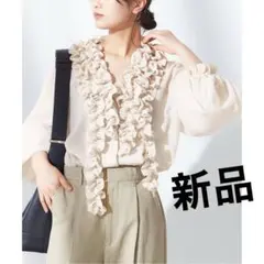 新品！JOURNAL STANDARD L'ESSAGEシアーフリルシャツ 長袖