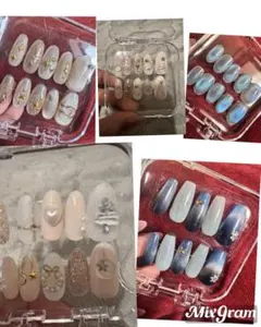 ネイルチップ5点セット♡Ꮇサイズ