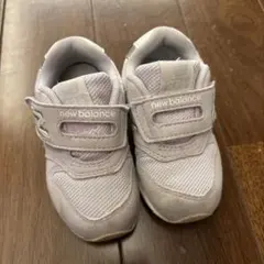 new balance ベルクロスニーカー ライトグレー