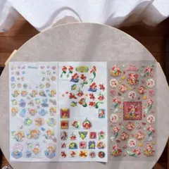 平成レトロ　リトルマーメイド シールセット 3枚