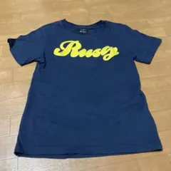 Rusty ネイビー Tシャツ　140 スマイル　刺繍のサムネイル