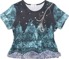 フェアリー　y2k グラデーション 半袖Tシャツ カットソー