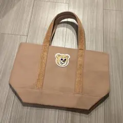 FEILER オールドテディ ワッペントートバッグ ベージュ 小 未開封