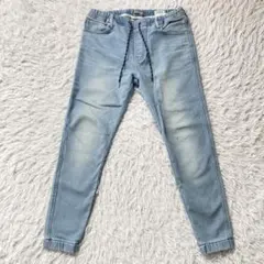 ベイフロー デニムジョガーパンツ ドローストリング付き ストレッチパンツ 69