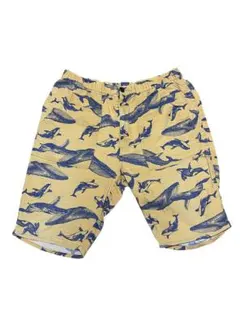 【古着】エターナル　ハーフパンツ　Ｌサイズ　黄色　クジラ　シャチ　ETERNALのサムネイル