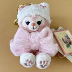新品タグ付き　リーナベル　冬　お座りぬいぐるみキーチェーン　香港ディズニー