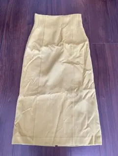 SLY ベージュ タイトスカート スリット入り