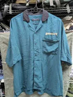 RAGEBLUE MOTORLIFE オープンカラーシャツ Mサイズのサムネイル