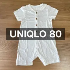 UNIQLO 半袖 カバーオール ショートオール ロンパース 80cm