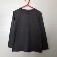 コムサイズム COMME CA ISM キッズ 長袖 Tシャツ 120 グレー