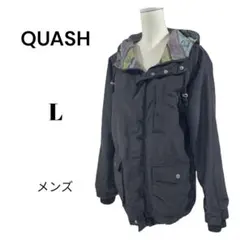 Q U A S T メンズ フードジャケット【L】ブラック