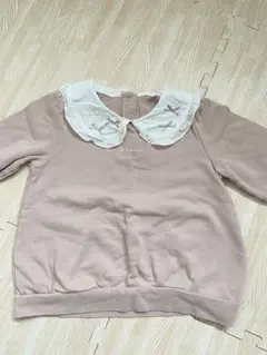 any 襟付きトレーナー 130 ピンク　エニィファム