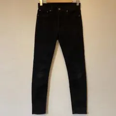 リーバイス SKINNY TAPER ブラックデニムパンツ 32(W80cm
