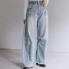 mystic カーブデニム　ライトブルー　サイズ1(S)