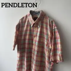 Ernie Palo アーニーパロ オンブレチェック オープンカラーシャツ 48 