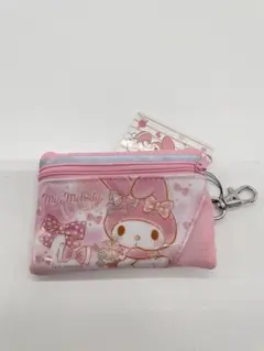 サンリオ　マイメロディ　パスコインケース ミニ財布　新品　可愛い　リール付き